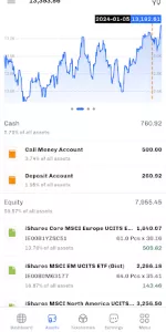 Portfolio Performance app screenshot 1