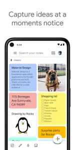 Google Keep  app screenshot 1
