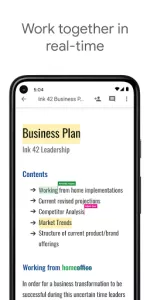 Google Docs app screenshot 1