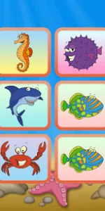 Ocean Memory Match app screenshot 1