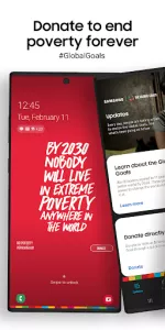 Samsung Global Goals app screenshot 1