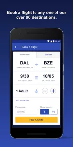 Southwest Airlines app screenshot 2