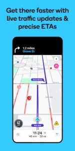 Waze Navigation & Live Traffic app screenshot 1