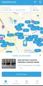 ParkDetroit app screenshot 2